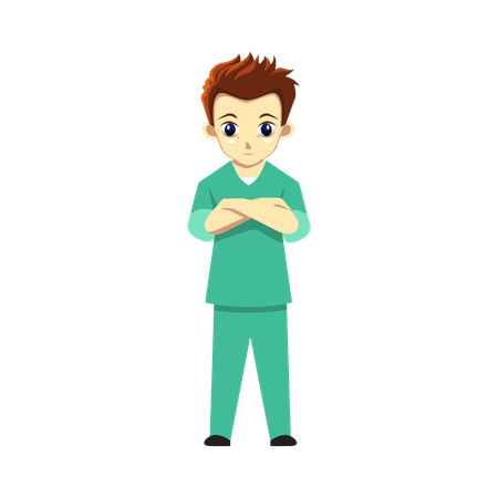 Homme médecin  Illustration