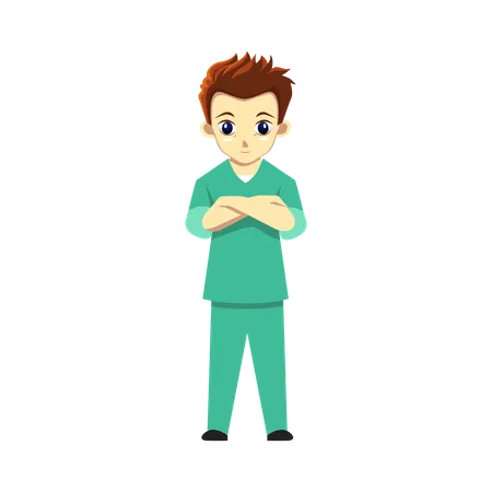 Homme médecin  Illustration