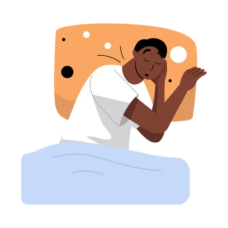 Homme qui dort  Illustration