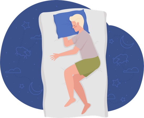 Homme qui dort  Illustration