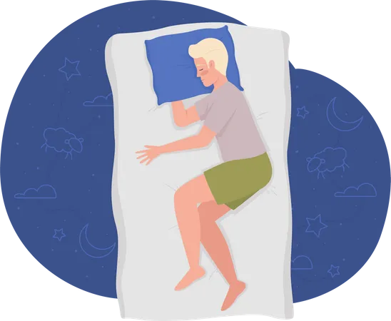 Homme qui dort  Illustration