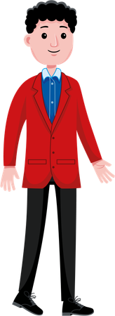 Homme étudiant  Illustration