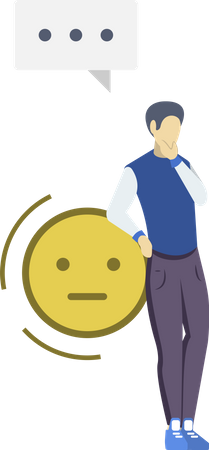 Homme incertain  Illustration