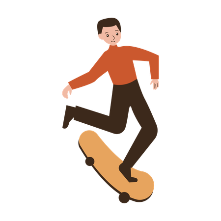 Astuces de kick flip pour homme  Illustration