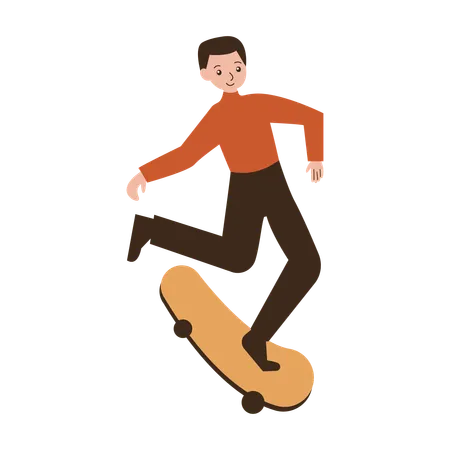 Astuces de kick flip pour homme  Illustration