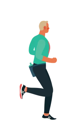 Marathonien masculin  Illustration
