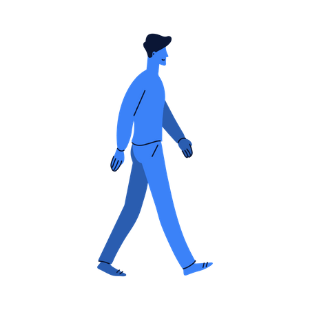 Homme qui marche  Illustration