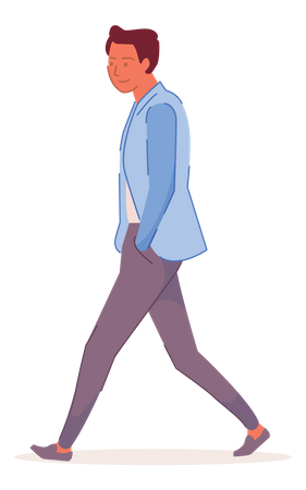 Homme qui marche  Illustration