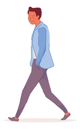 Homme qui marche  Illustration