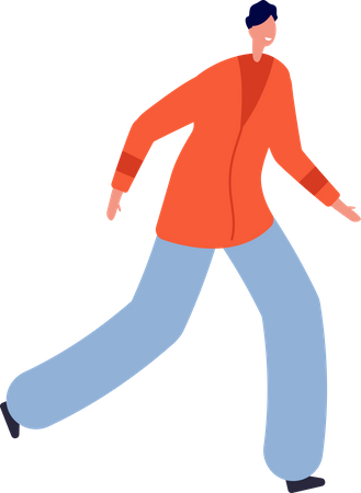 Homme qui marche  Illustration