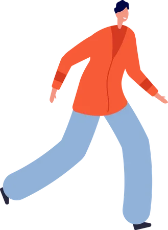 Homme qui marche  Illustration