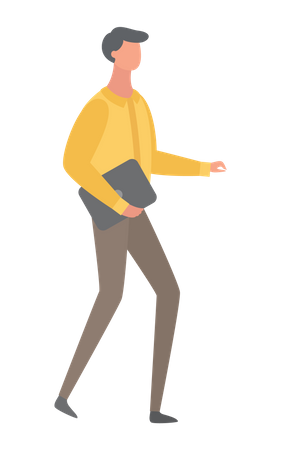 Homme qui marche  Illustration