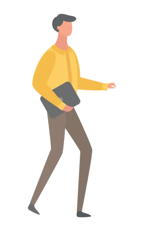 Homme qui marche  Illustration