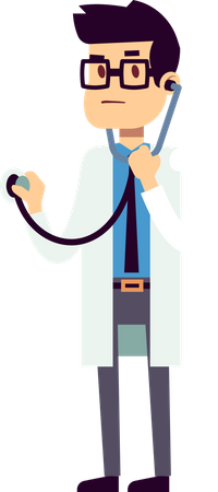 Homme médecin  Illustration