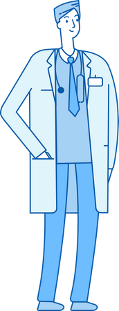 Homme médecin  Illustration