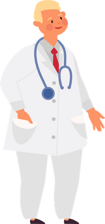 Homme médecin  Illustration