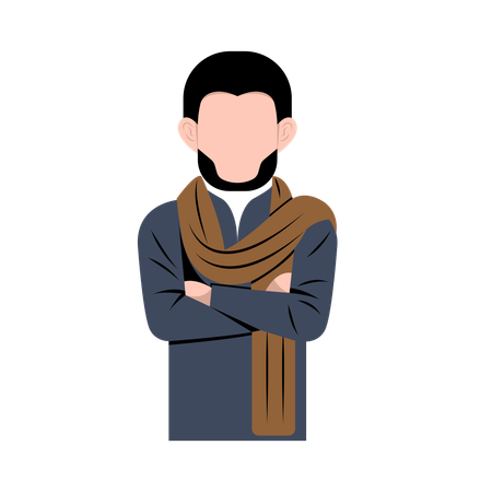 Homme musulman  Illustration