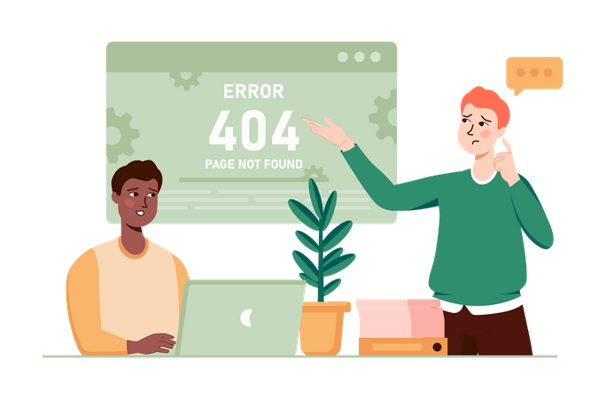 MAn obtient une erreur 404  Illustration