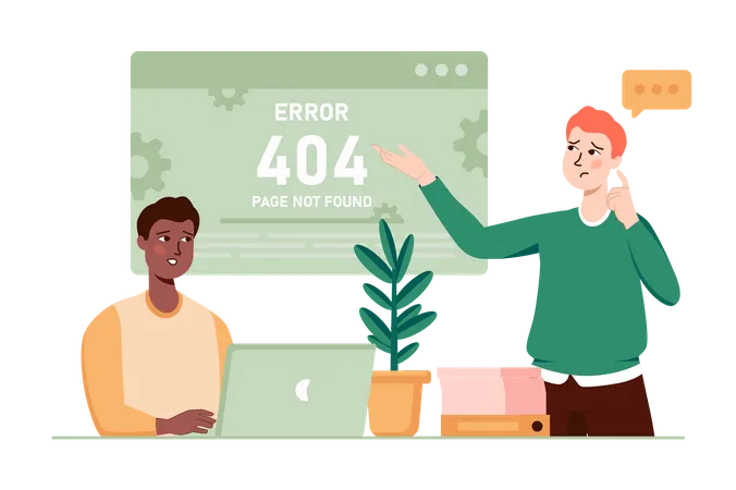 MAn obtient une erreur 404  Illustration