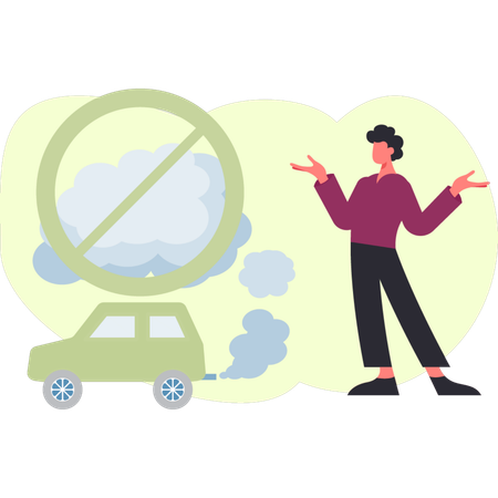 L'homme présente un nuage de pluie  Illustration