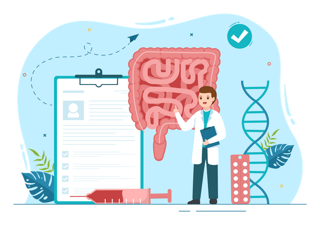 Médecin proctologue masculin  Illustration