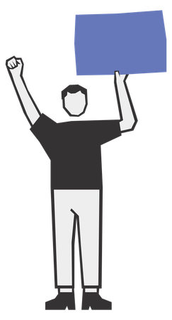 Homme protestant  Illustration