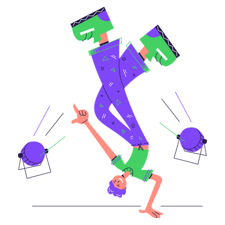 Homme qui danse  Illustration