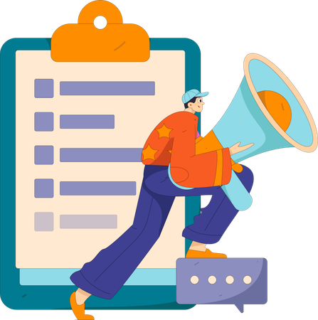 L'homme soumet les détails de KYC  Illustration
