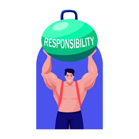 L'homme qui assume la responsabilité  Illustration