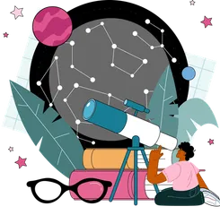 Astronomie Pack d'Illustrations