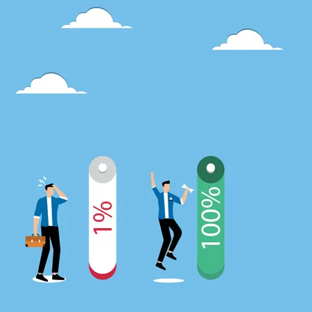 Des hommes et des batteries avec stockage de batteries  Illustration