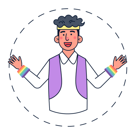 Homosexual Boy Illustration