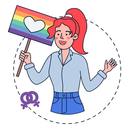 Homosexual Female Illustration