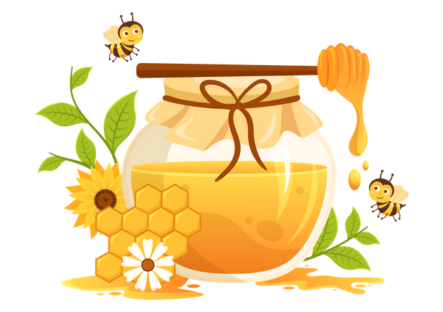Honey  Illustration