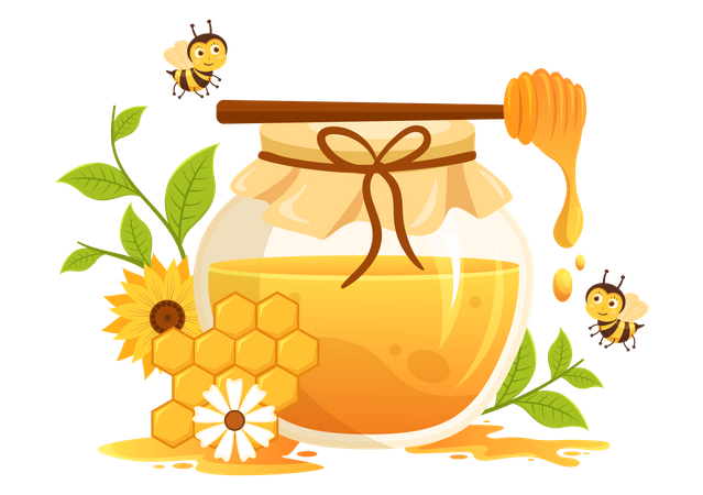 Honey  Illustration