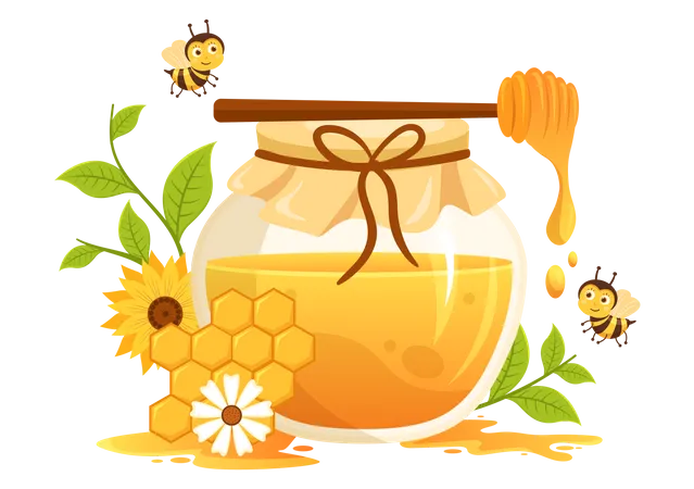 Honey  Illustration