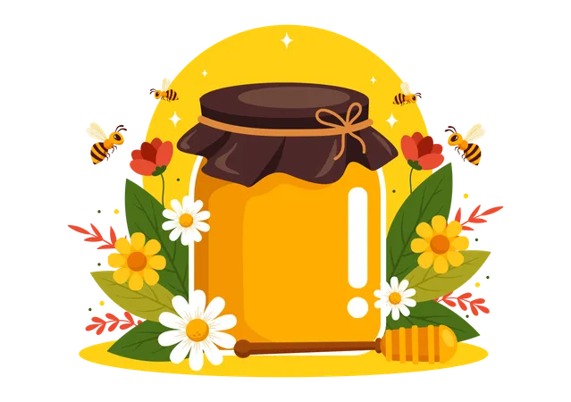 Honey Shop  Illustration
