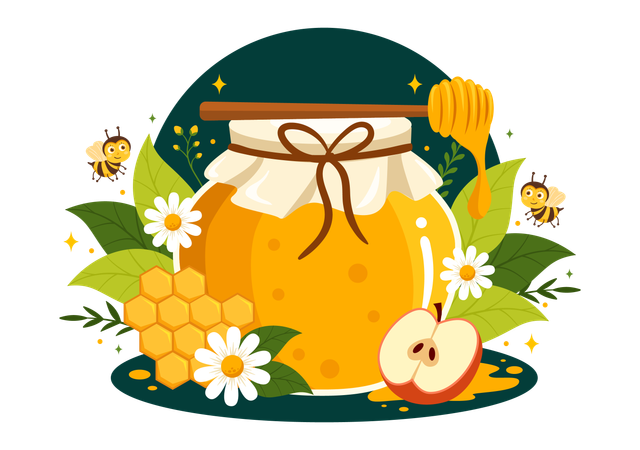 Honey Shop  Illustration