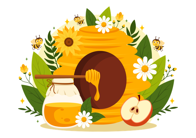 Honey Shop  Illustration