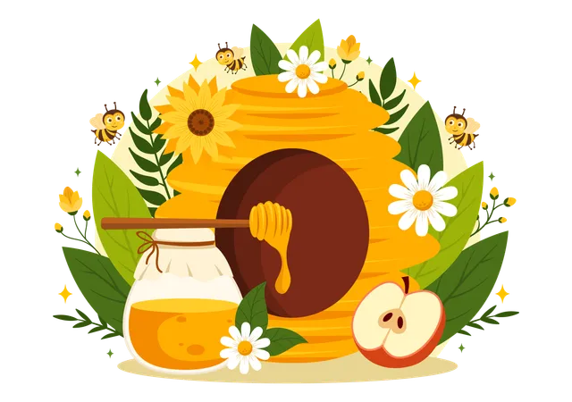 Honey Shop  Illustration