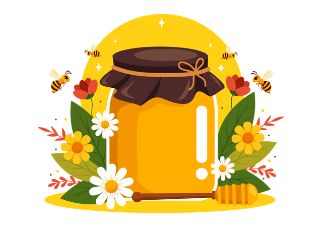 Honey Shop  Illustration