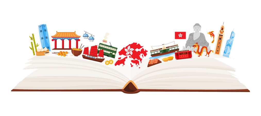 Hong Kong culture  Illustration