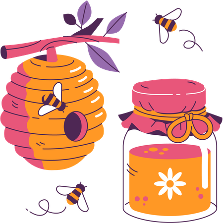 Honigfarm  Illustration