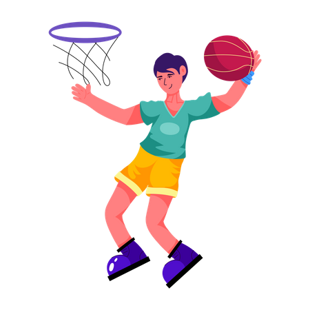Hoop Player  Illustration