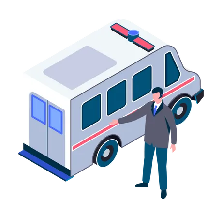 Ambulance de l'hôpital  Illustration