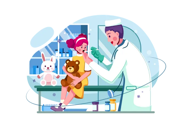 Hôpital pour enfants  Illustration