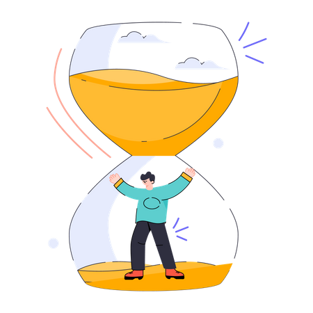 Hora de terminar  Ilustración