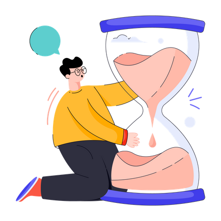 Hora de terminar  Ilustración