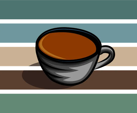 Hora de tomar café  Ilustração