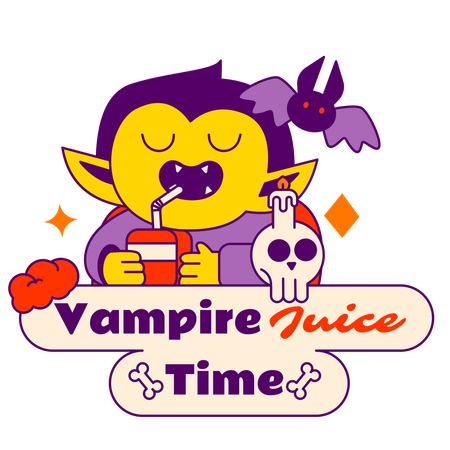 Hora do suco de vampiro  Ilustração